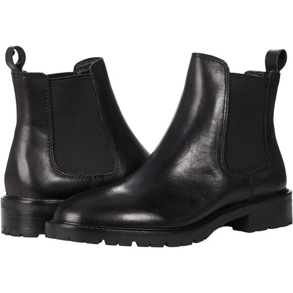 Steve Madden Leopold Chelsea Boots - Black Leather 10M - Picture 7 of 7